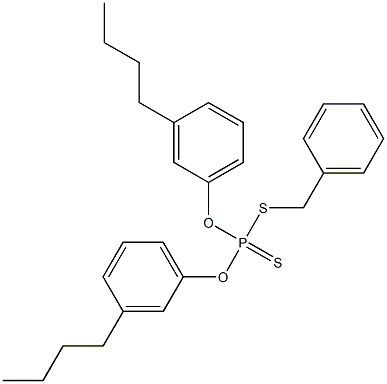 Dithiophosphoric acid O,O-bis(3-butylphenyl)S-benzyl ester 结构式