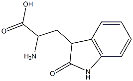 2-Amino-3-(2-oxo-3-indolinyl)propionic acid 结构式