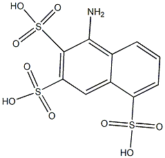 1-Amino-2,3,5-naphthalenetrisulfonic acid 结构式