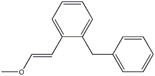 1-Benzyl-2-(2-methoxyethenyl)benzene 结构式