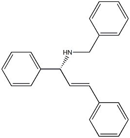 Benzyl[(R)-1,3-diphenyl-2-propenyl]amine 结构式