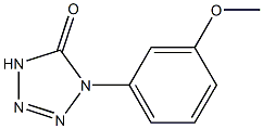 1-(3-Methoxyphenyl)-1H-tetrazol-5(4H)-one 结构式