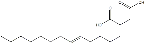 7-Pentadecene-1,2-dicarboxylic acid 结构式