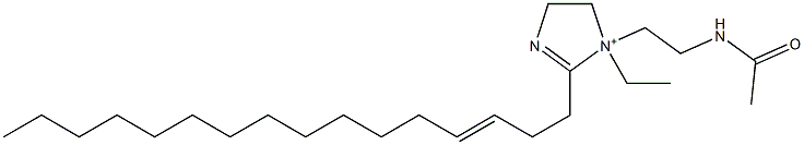 1-[2-(Acetylamino)ethyl]-1-ethyl-2-(3-hexadecenyl)-2-imidazoline-1-ium 结构式