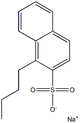 1-Butyl-2-naphthalenesulfonic acid sodium salt 结构式