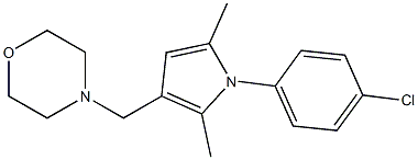 3-(Morpholinomethyl)-1-(4-chlorophenyl)-2,5-dimethyl-1H-pyrrole 结构式