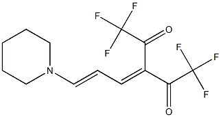 3-[(2E)-3-Piperidino-2-propenylidene]-1,1,1,5,5,5-hexafluoro-2,4-pentanedione 结构式