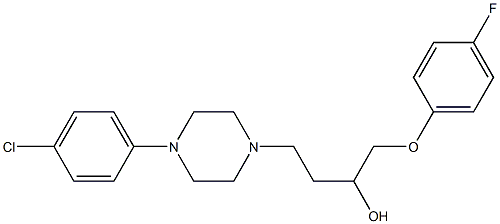 1-(4-Fluorophenoxy)-4-[4-[4-chlorophenyl]-1-piperazinyl]-2-butanol 结构式