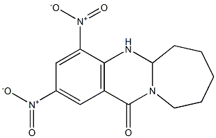 5a,6,7,8,9,10-Hexahydro-2,4-dinitroazepino[2,1-b]quinazolin-12(5H)-one 结构式