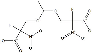 Acetaldehyde bis(2-fluoro-2,2-dinitroethyl)acetal 结构式