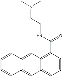 N-(2-Dimethylaminoethyl)1-anthracenecarboxamide 结构式