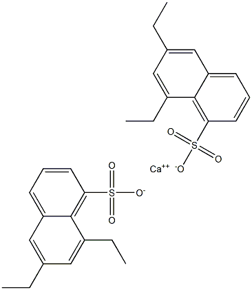 Bis(6,8-diethyl-1-naphthalenesulfonic acid)calcium salt 结构式