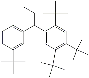1-(2,4,5-Tri-tert-butylphenyl)-1-(3-tert-butylphenyl)propane 结构式