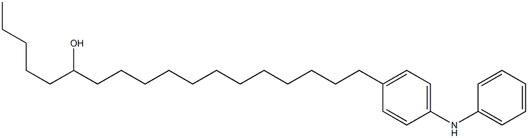 4-(13-Hydroxyoctadecyl)phenylphenylamine 结构式