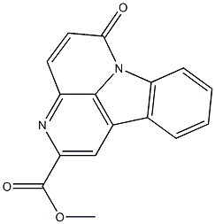 6-Oxo-6H-indolo[3,2,1-de][1,5]naphthyridine-2-carboxylic acid methyl ester 结构式