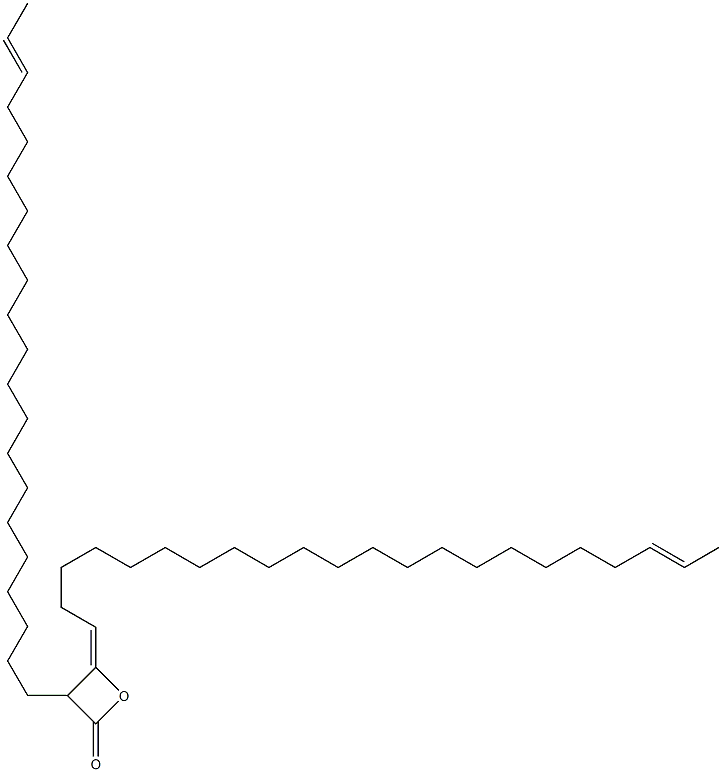 3-(19-Henicosenyl)-4-(20-docosen-1-ylidene)oxetan-2-one 结构式