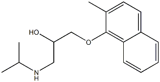 1-Isopropylamino-3-(2-methyl-1-naphtyloxy)-2-propanol 结构式