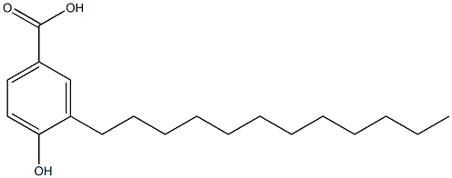 3-Dodecyl-4-hydroxybenzoic acid 结构式