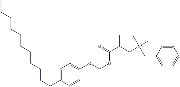 N,N-Dimethyl-N-benzyl-N-[2-[[(4-undecylphenyloxy)methyl]oxycarbonyl]propyl]aminium 结构式