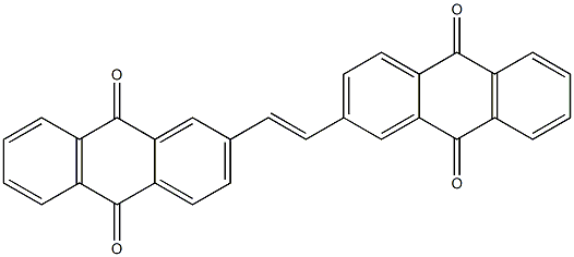 2,2'-(Ethene-1,2-diyl)bis(anthracene-9,10-dione) 结构式