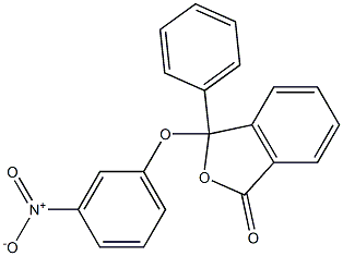 3-Phenyl-3-(3-nitrophenoxy)isobenzofuran-1(3H)-one 结构式