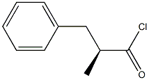 [S,(+)]-2-Methyl-3-phenylpropionic acid chloride 结构式