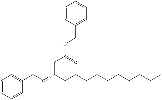 [S,(+)]-3-(Benzyloxy)tridecanoic acid benzyl ester 结构式