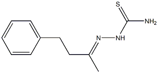 1-(1-Phenylbutan-3-ylidene)thiosemicarbazide 结构式