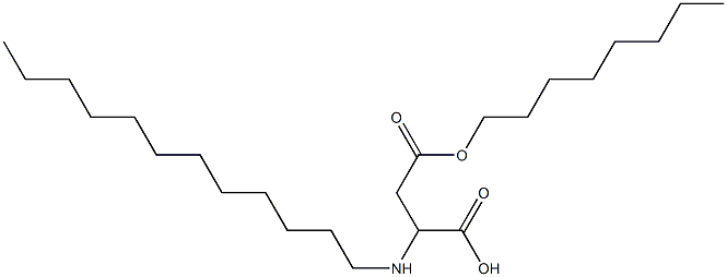 2-Dodecylamino-3-(octyloxycarbonyl)propionic acid 结构式