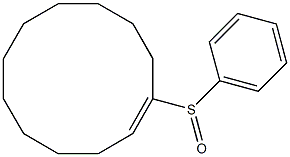 1-(Phenylsulfinyl)cyclododecene 结构式