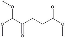 4-Oxo-5,5-dimethoxyvaleric acid methyl ester 结构式