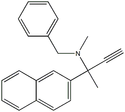 N-Methyl-N-[1-methyl-1-(2-naphtyl)-2-propynyl]benzylamine 结构式