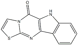 3-Thia-4,9,10a-triazacyclopenta[b]fluoren-10(9H)-one 结构式