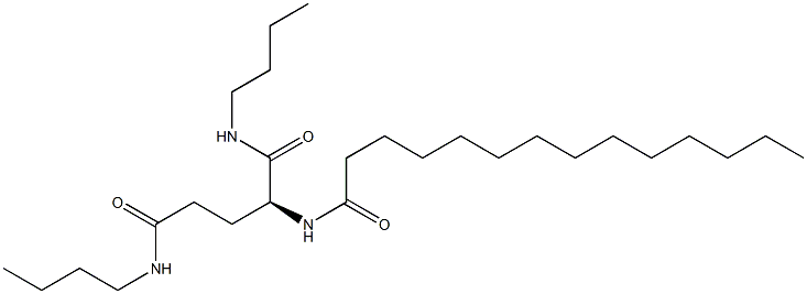 N2-Tetradecanoyl-N1,N5-dibutylglutaminamide 结构式