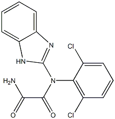 N-[1H-Benzimidazol-2-yl]-N-(2,6-dichlorophenyl)oxamide 结构式