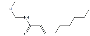 N-[(Dimethylamino)methyl]-2-nonenamide 结构式