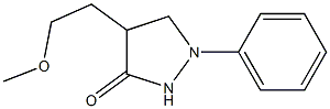 1-Phenyl-4-(2-methoxyethyl)pyrazolidin-3-one 结构式