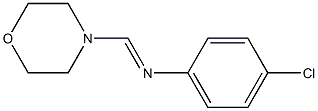 N-(Morpholinomethylene)-4-chloroaniline 结构式