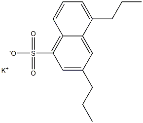 3,5-Dipropyl-1-naphthalenesulfonic acid potassium salt 结构式