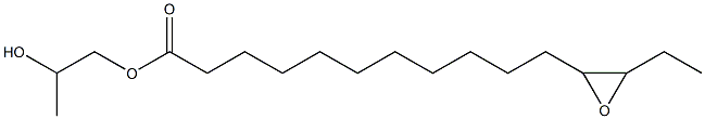 12,13-Epoxypentadecanoic acid 2-hydroxypropyl ester 结构式