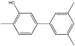 3-(3,5-Dimethylphenyl)-6-methylphenol 结构式