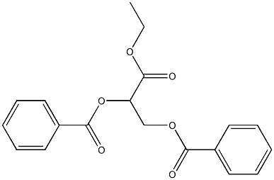(+)-2-O,3-O-Dibenzoyl-L-glyceric acid ethyl ester 结构式