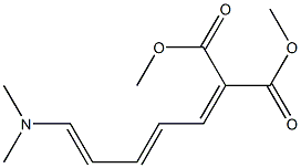 2-(5-Dimethylamino-2,4-pentanedienylidene)malonic acid dimethyl ester 结构式