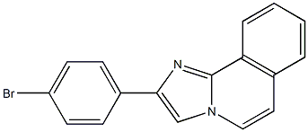 2-(p-Bromophenyl)imidazo[2,1-a]isoquinoline 结构式