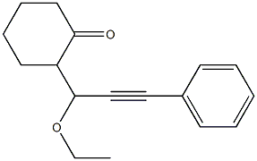 2-(1-Ethoxy-3-phenyl-2-propynyl)cyclohexanone 结构式