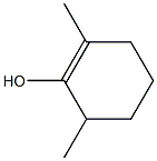 2,6-Dimethyl-1-cyclohexen-1-ol 结构式