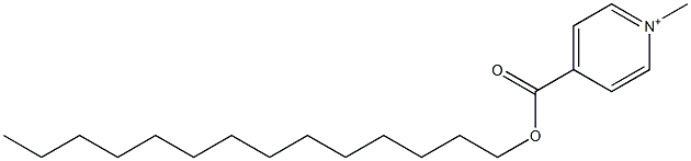 1-Methyl-4-[(tetradecyloxy)carbonyl]pyridinium 结构式