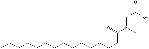 N-Pentadecanoyl-N-methylaminoacetic acid 结构式