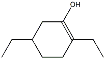 2,5-Diethyl-1-cyclohexen-1-ol 结构式