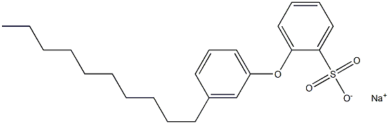 2-(3-Decylphenoxy)benzenesulfonic acid sodium salt 结构式